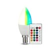 Żarówka LED V-TAC 4,8W E14 świeca pilot VT-2214-N-1 RGB+3000K 320lm